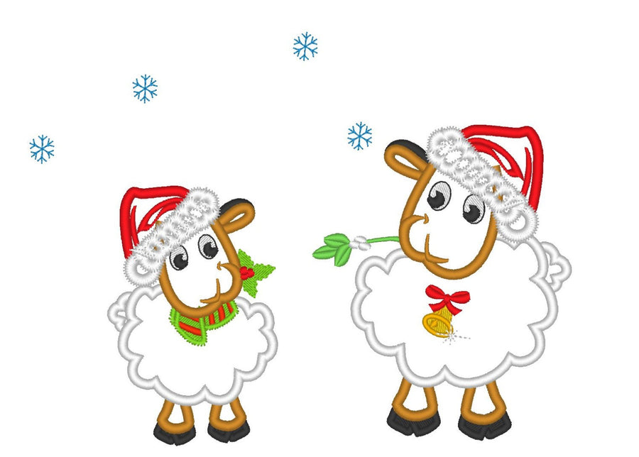 Christmas Sweet Sheep Applique