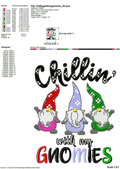 Chillin' With My Gnomies 3 Gnomes in a row