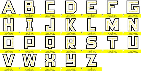 Road Font Applique