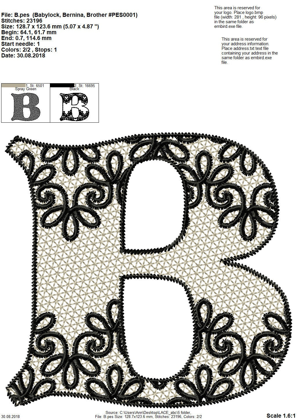 Delicate Lace Split Monogram Font