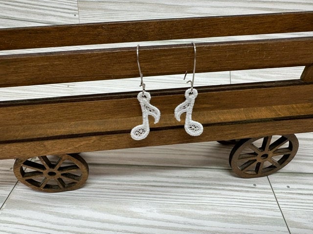 Music Notes Earrings Set of 5