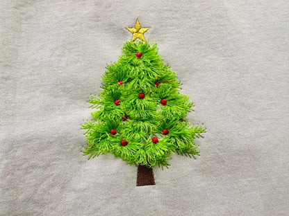 Fringed Festive Christmas Tree