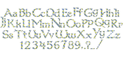 Buffalo Gingham Plaid Patterned Font Lakeside