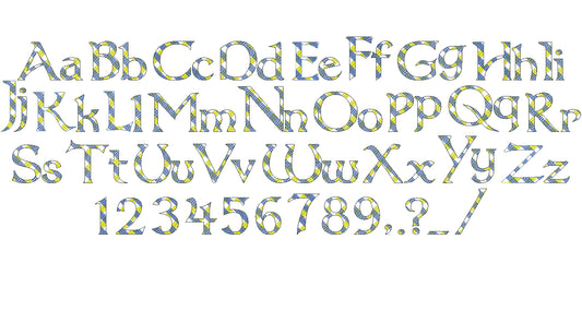 Buffalo Gingham Plaid Patterned Font Lakeside