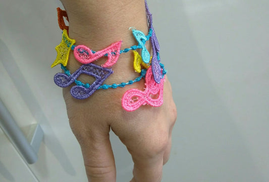 Lace Music Notes Friendship Bracelet FSL