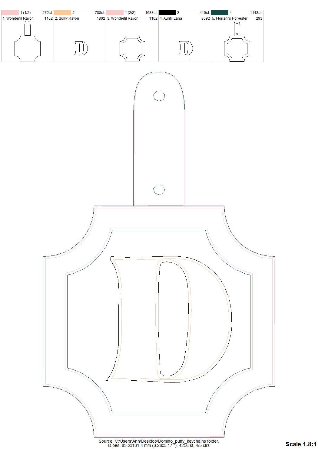 Special Puffy Puff Foam Classic Keychain