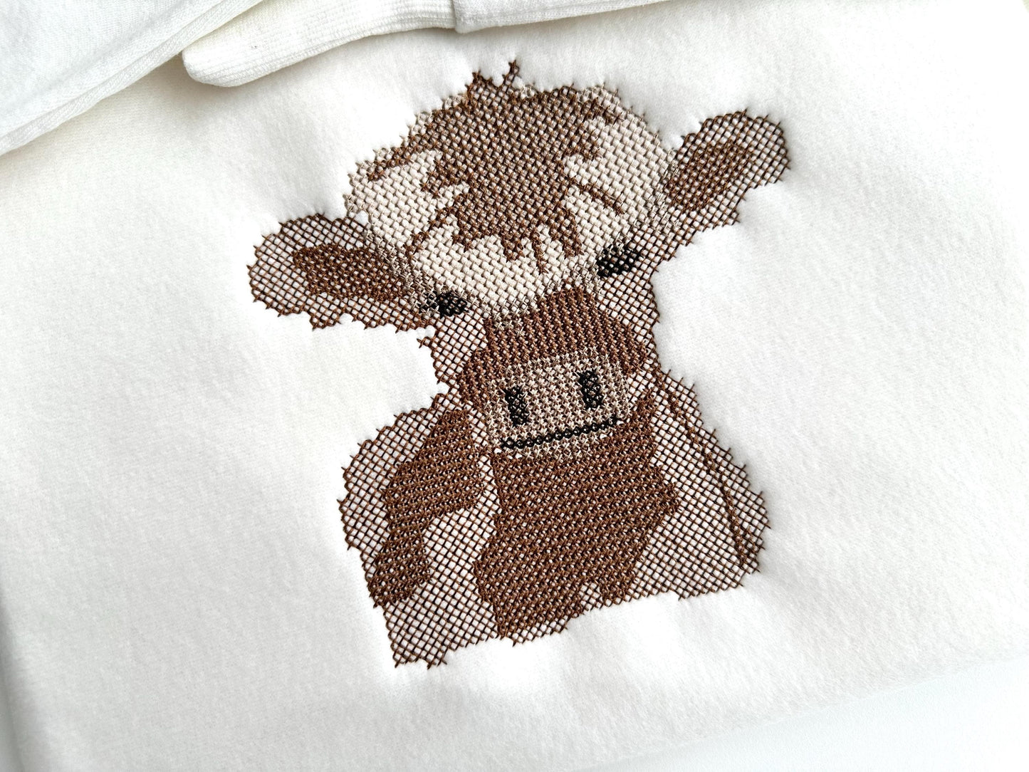 Cross Stitch Little Cow Bull