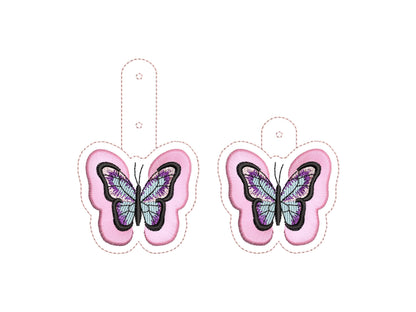 Fringed Butterfly Wings Keychain