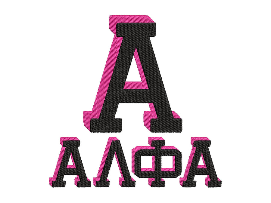 Varsity Block Shadow Sororities Greek Font