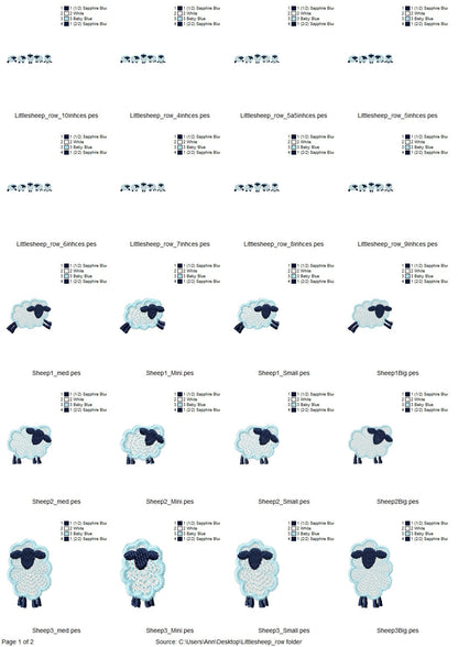 Mini Baby Sheep Lamb Set of 5