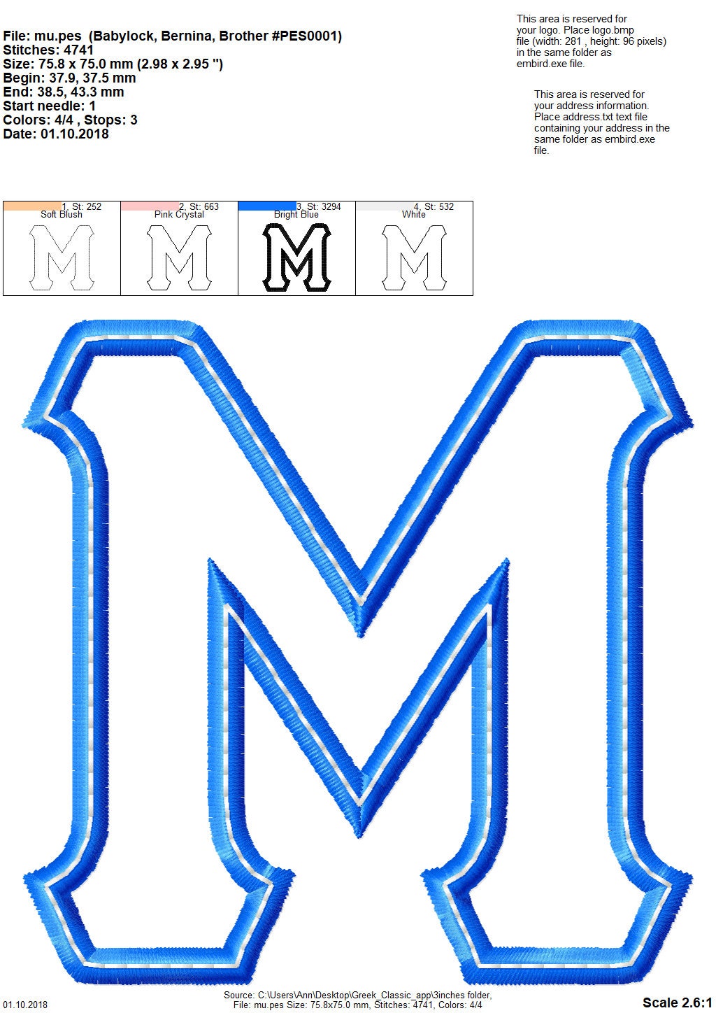 Sororities Greek Font Applique