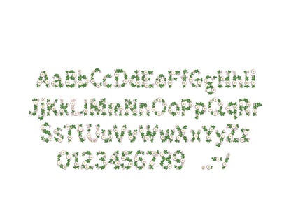 Fringed Mini Daisy Floral Font