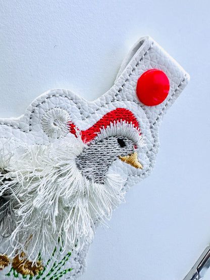 Fringed Farm Duck Keychain Set of 2