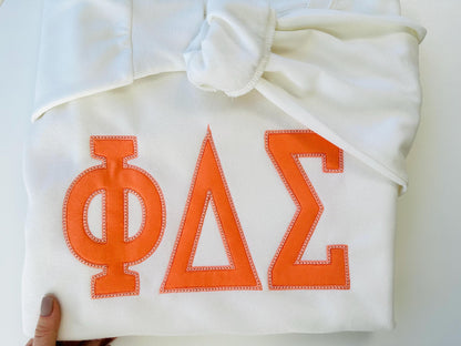 Big Sizes Sororities Greek Font Applique