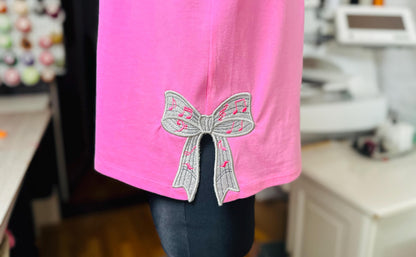 Music Notes Bow Applique