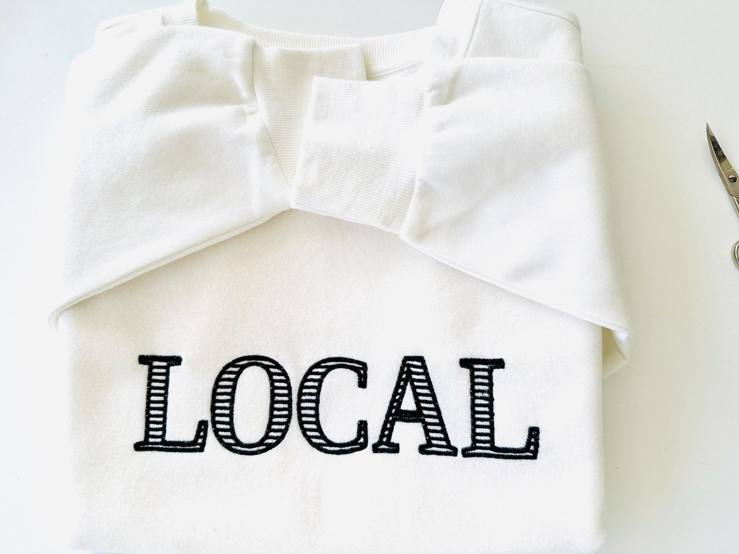 Block Striped Font Satin Stitch