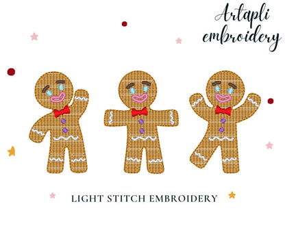Christmas Gingerbread Man Trio