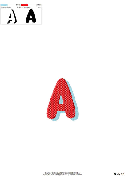 Waffle Stitch Shadow Font