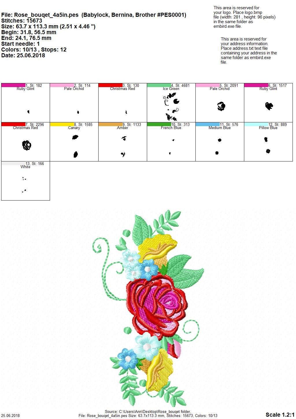 Shabby Chic Floral Rose Bouquet