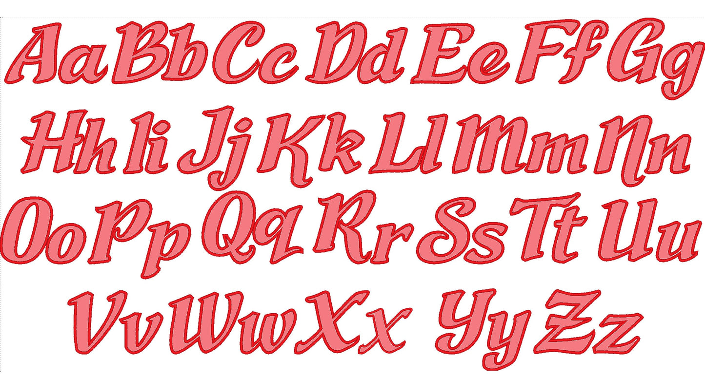 Cursive Font Applique