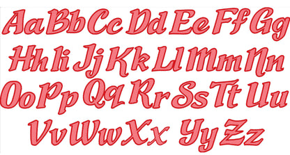 Cursive Font Applique
