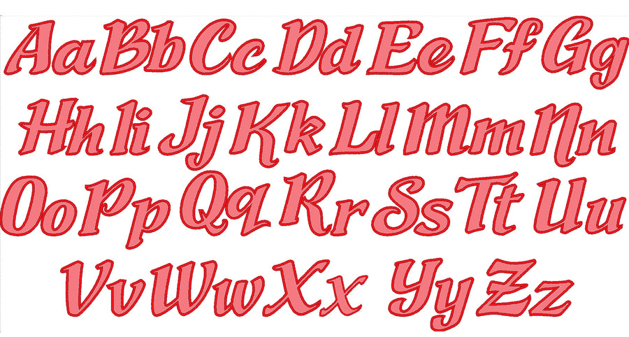 Cursive Font Applique