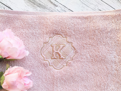 Embossed Towel Gingham Monogram Font