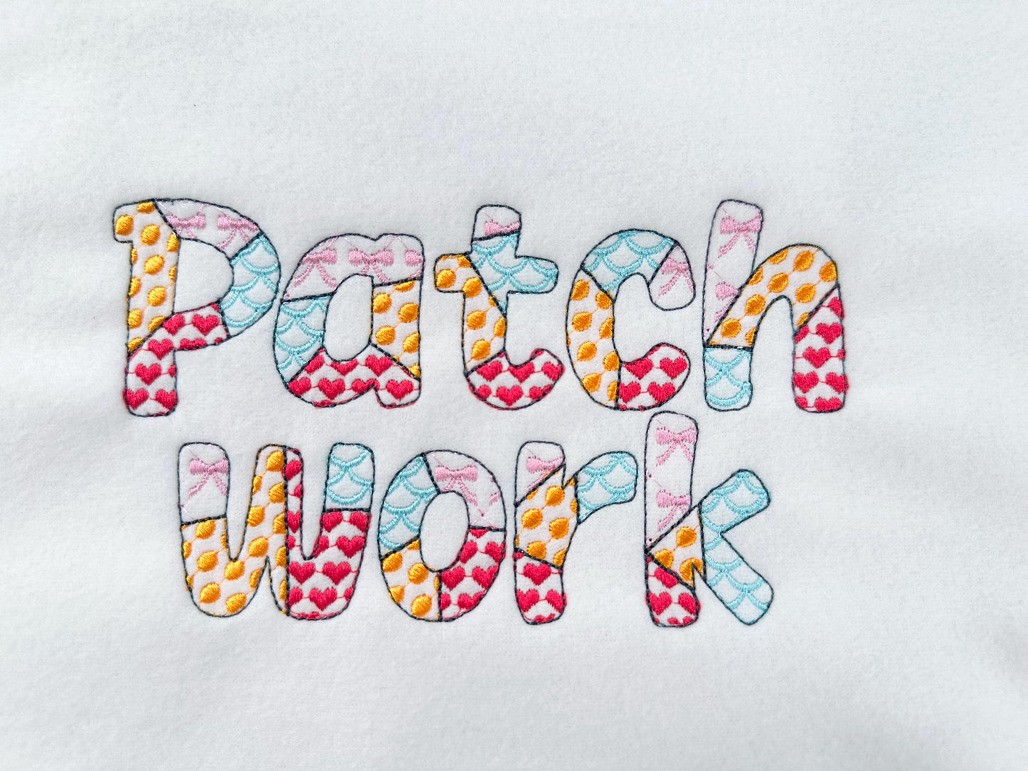 Patchwork Patterned Summer Font