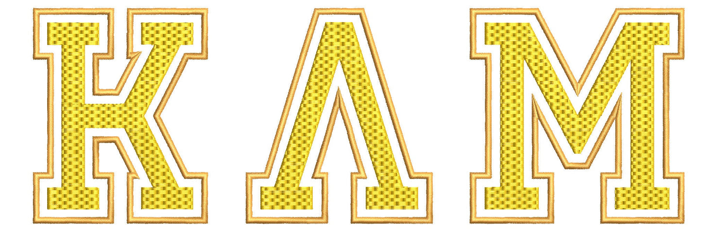 Gold Fraternities Sororities Greek Font