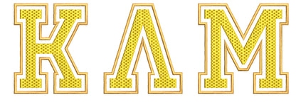 Gold Fraternities Sororities Greek Font