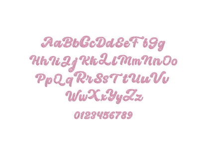 Wide Hand Stitch Effect Font