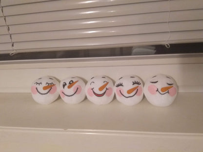 Snowman Face Snowball ITH