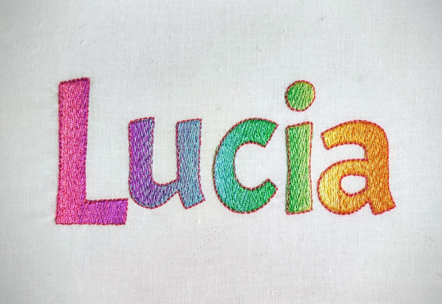 Iridescent Ombre Font Lucia
