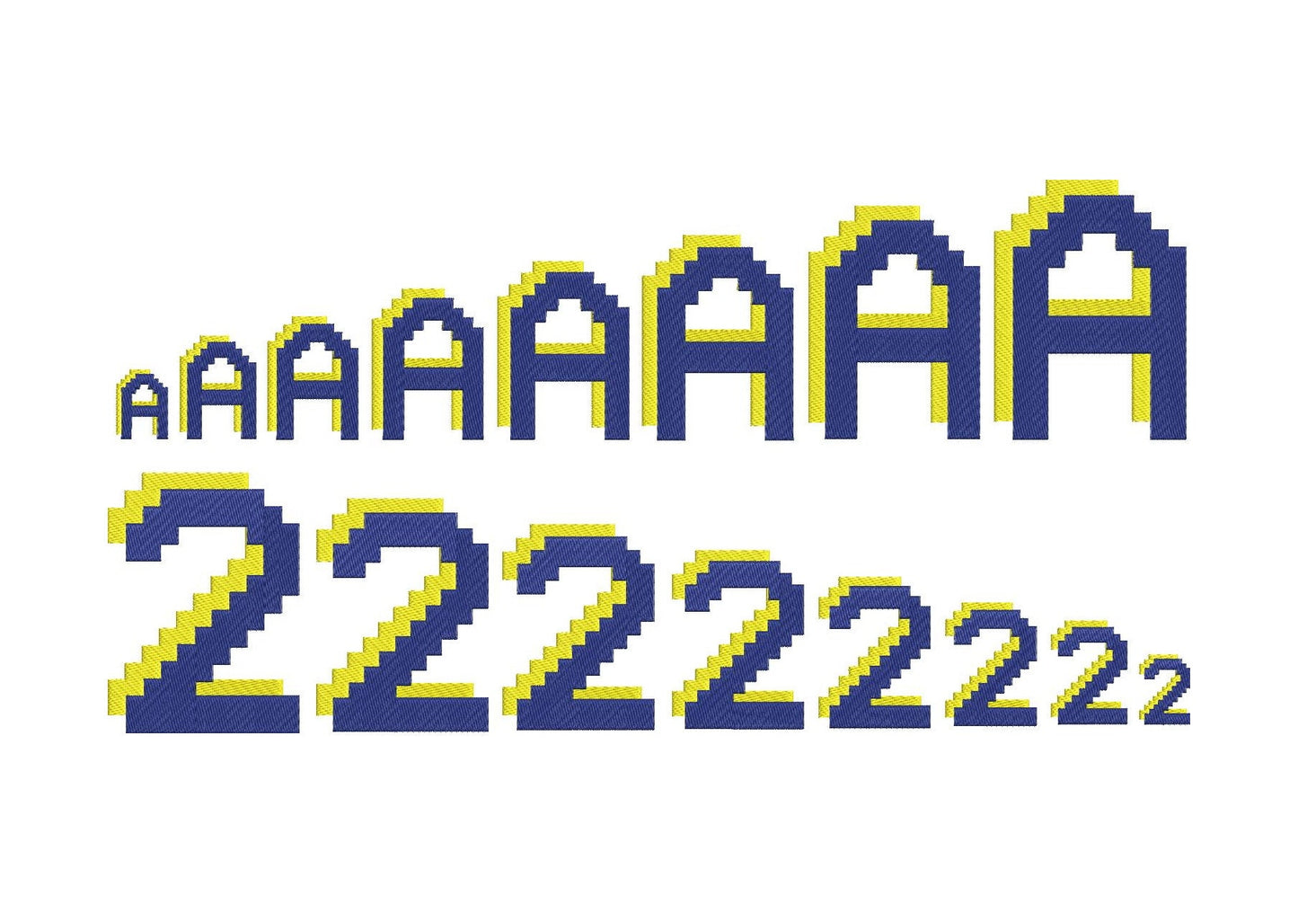 Miner Bricks Pixel Shadow Font