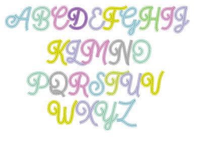 Fringed Handwritten Font Andrea