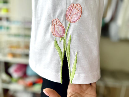 Tulip Flower Split Side Seam Cutout