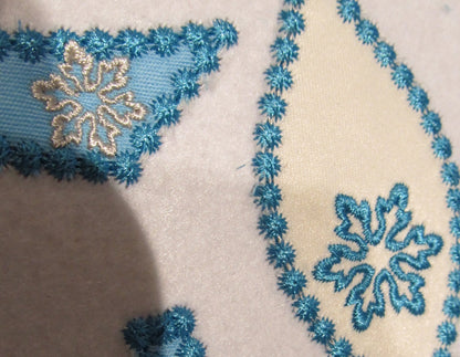 Small separate 2 Snowflakes cute add-ons beautiful mini tiny wee