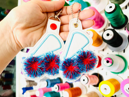 Cheerleader Megaphone Keychain