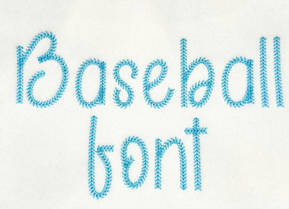 Baseball Stitch Sport Font