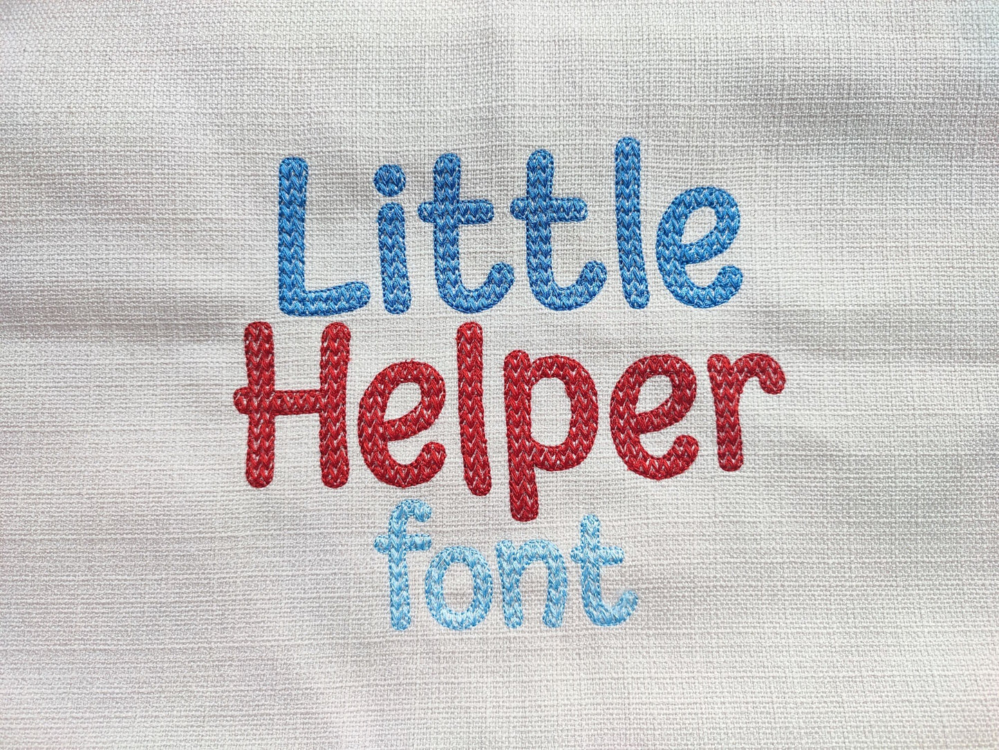 Knitted Effect Knit Texture Font