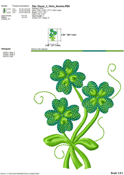 Shamrock Clover Flower Bouquet