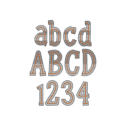 Quick Light Stitch School Font