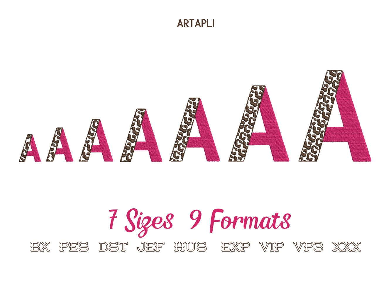 Leopard Spots and Fill Stitch Duotone Split Font