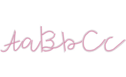 Light Stitch Double Chain Wide Font