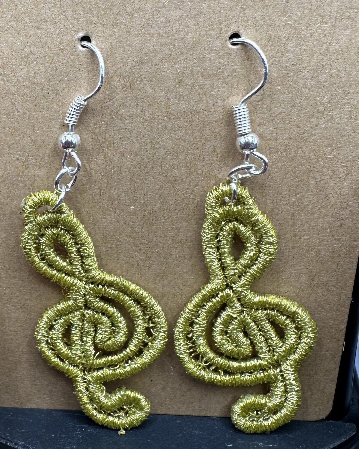 Music Notes Earrings Set of 5