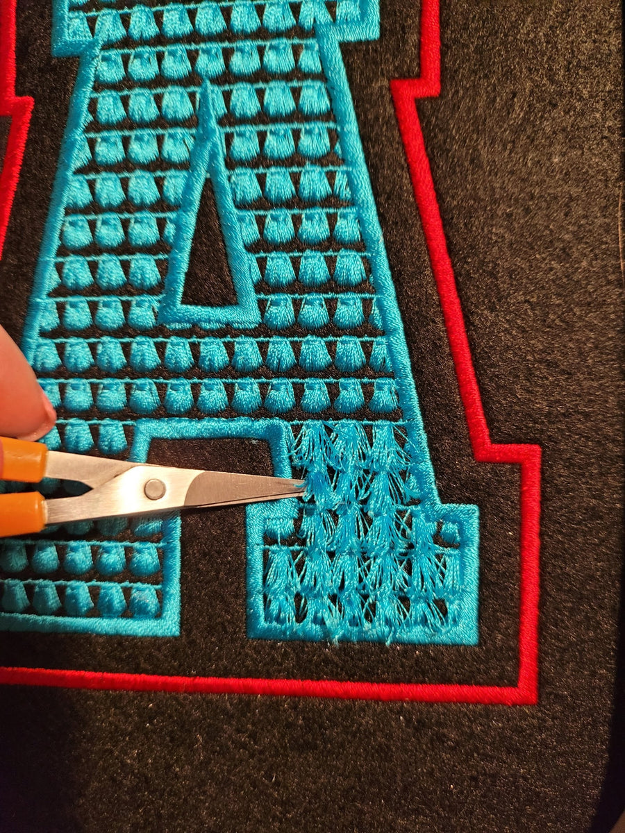 Big Fringed Glitter HTV Vinyl Font