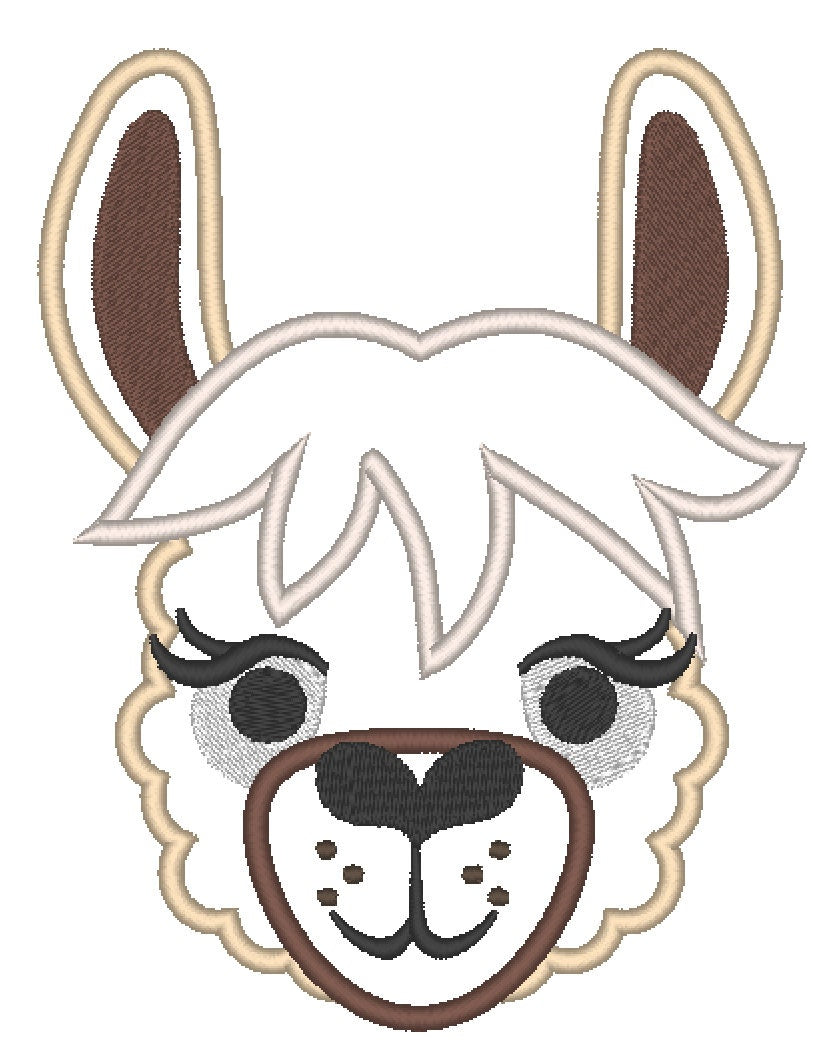 Llama Face Applique
