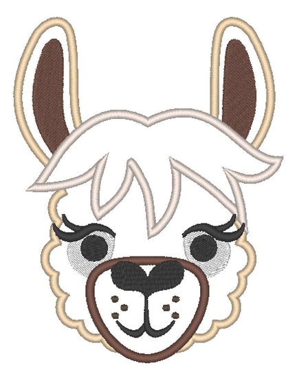 Llama Face Applique