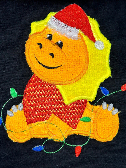 Christmas Little Dinosaur Santa