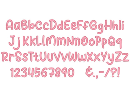 Cute Monogram Font Applique